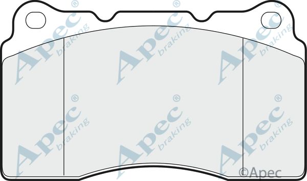 APEC BRAKING Комплект тормозных колодок, дисковый тормоз PAD1370